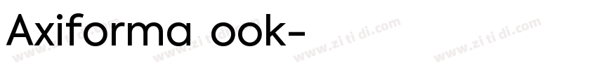 Axiforma Book字体转换